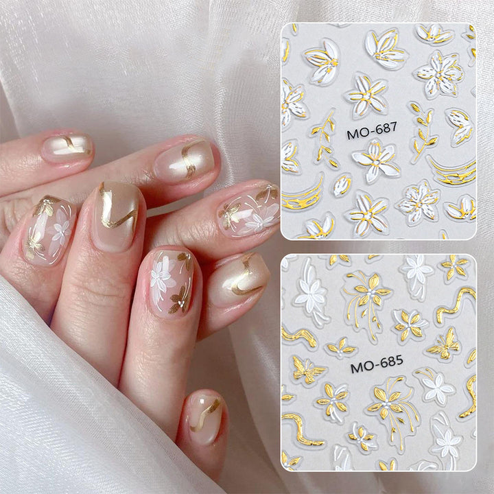 Floral Nail Art Sticker Set