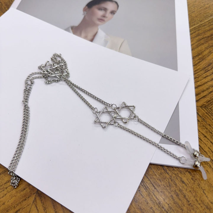 Dangle Chain Necklace with Star Accents Kalsten