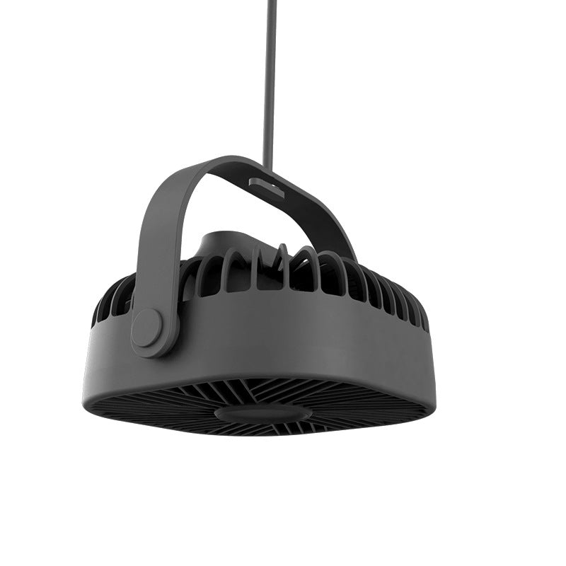 Unisex ceiling-mounted circular industrial fan with swivel carrying handle Kalsten