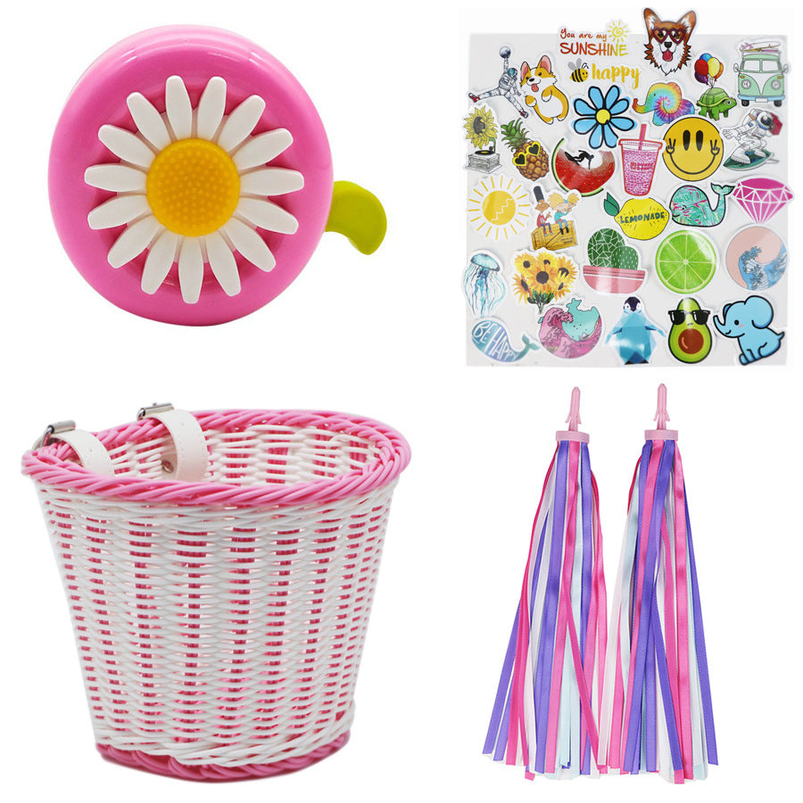 Playful basket with colorful appliqués Kalsten
