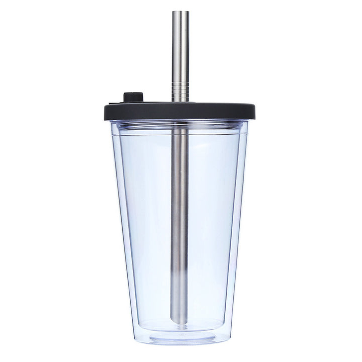Women's High-Quality Drinking Cup with Integrated Stainless Steel Straw Kalsten