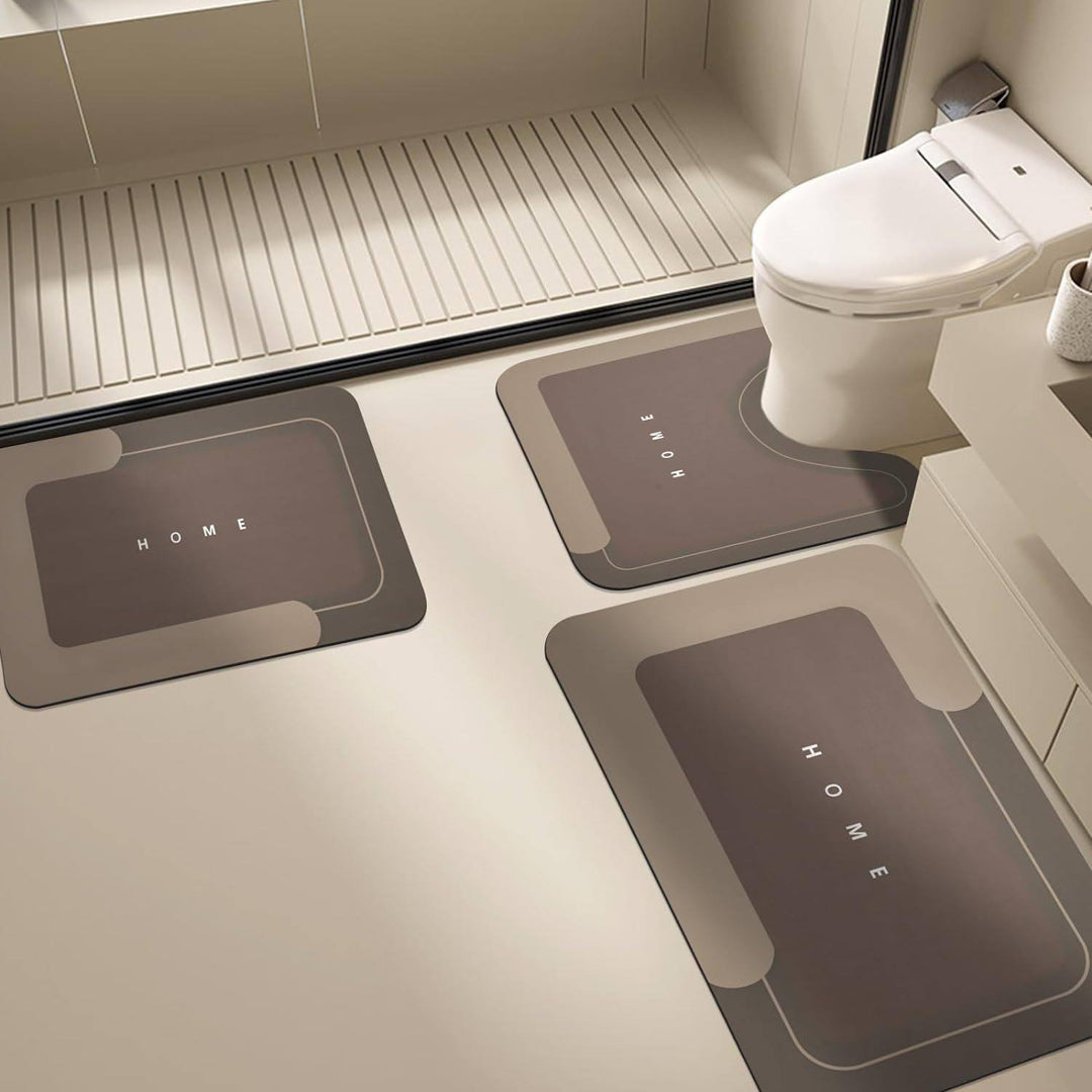 Modern Bathroom Mat Set Kalsten