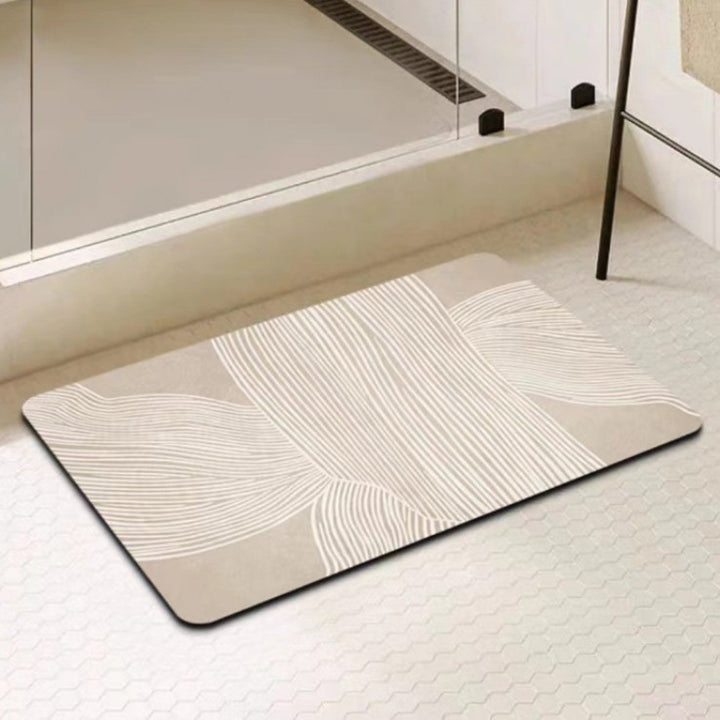 Modern Geometric Bath Mat Kalsten