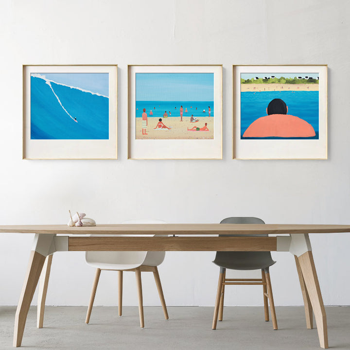 Divided Coastal Landscape Wall Art