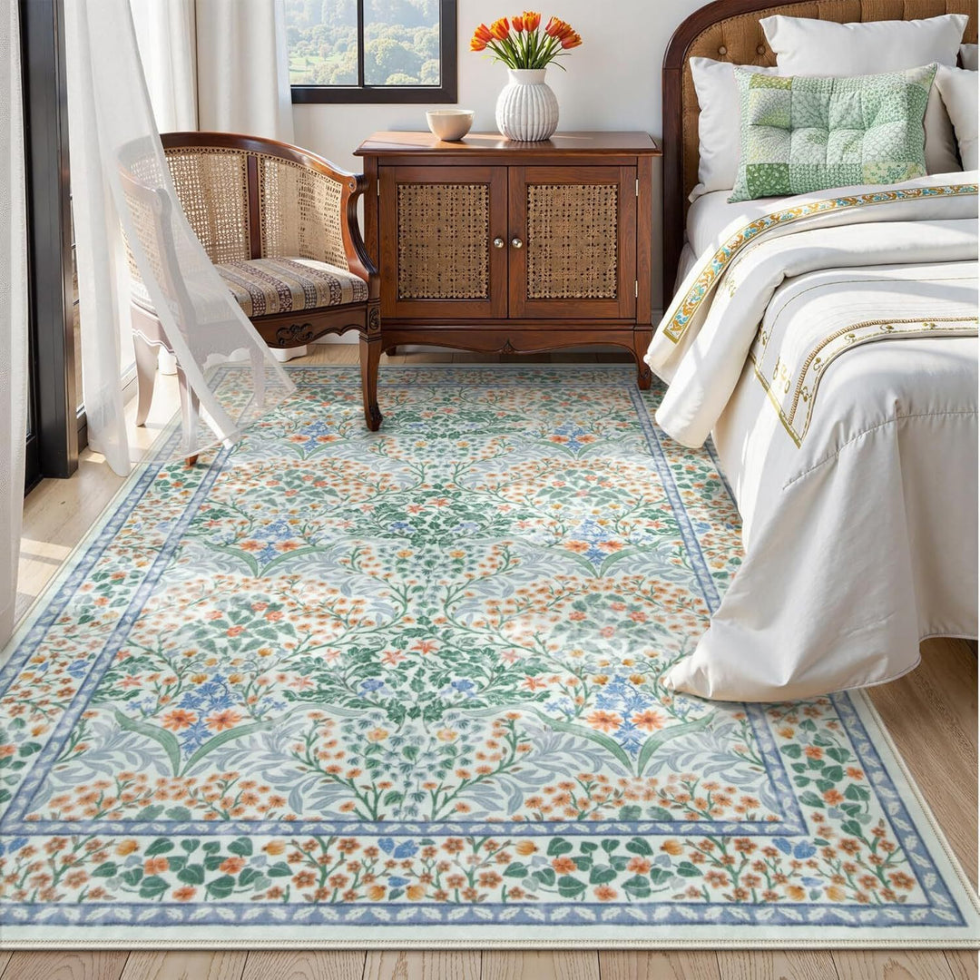 Floral Pattern Area Rug Kalsten