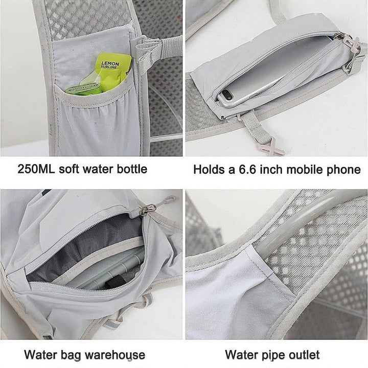 Sporty hydration backpack with breathable mesh back Kalsten