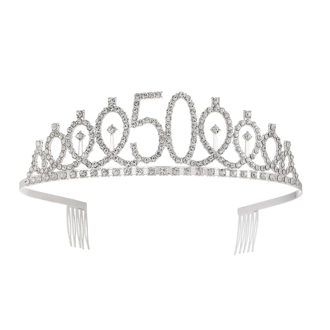 Ladies Glittering Crown with Swarovski Stones Kalsten