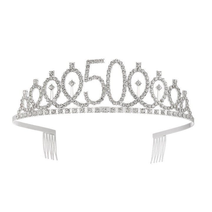 Ladies Glittering Crown with Swarovski Stones Kalsten