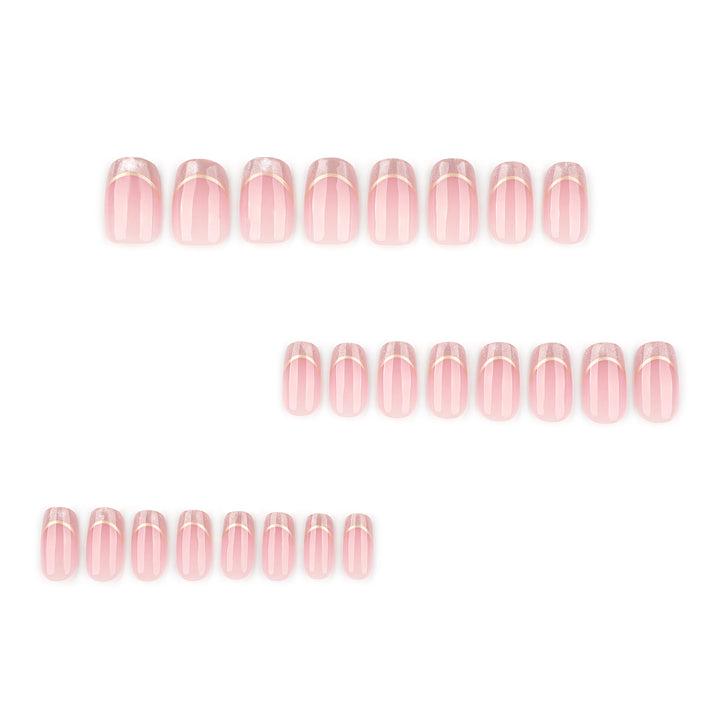 Artistic Nail Extensions with Glitter and Gold Details Kalsten