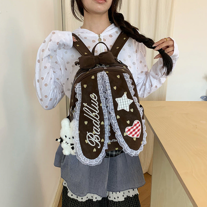 Decorative Bunny-Ear Mini Backpack Kalsten