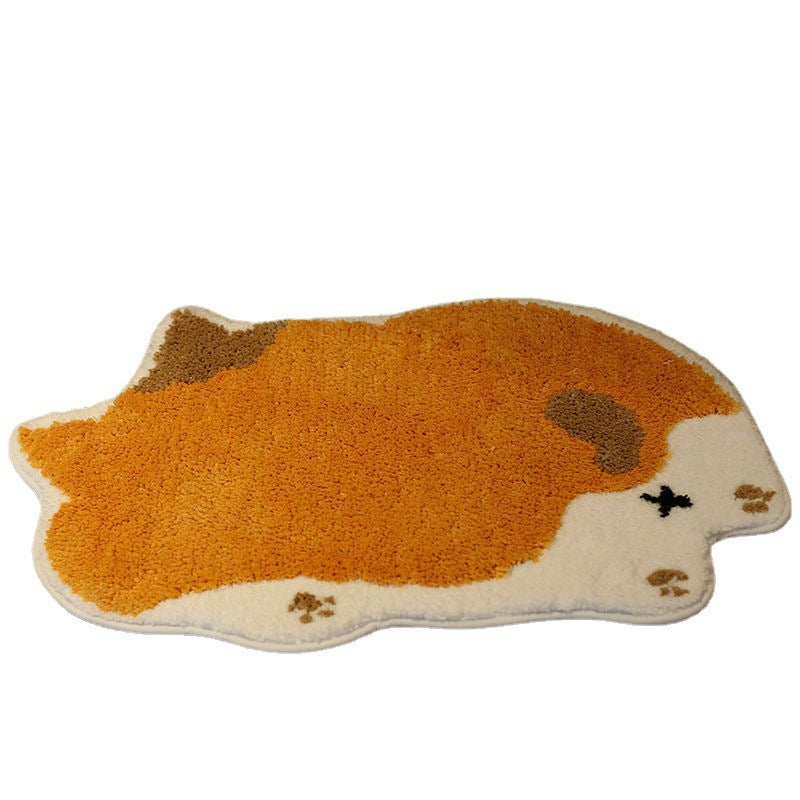 Cartoon Cat-Shaped Bath Mat Kalsten