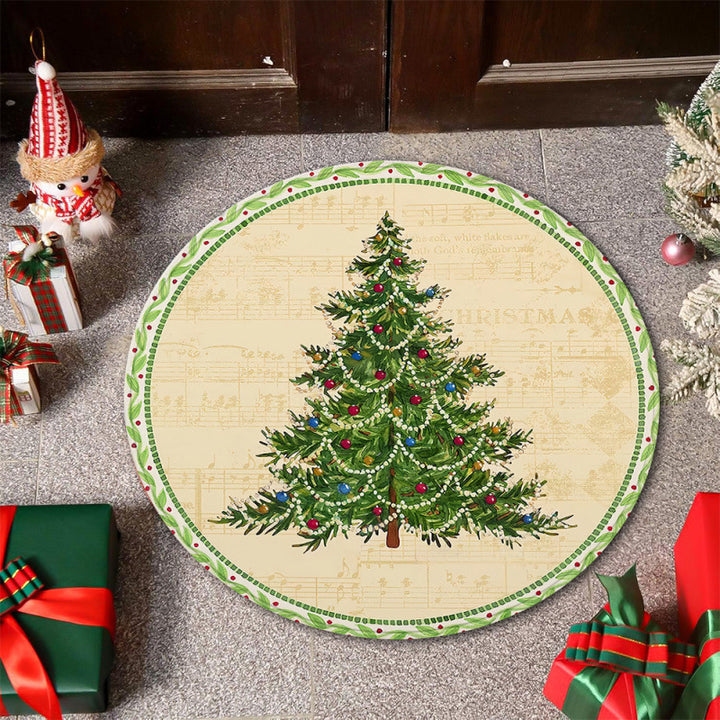 Christmas-Themed Decorative Area Mat