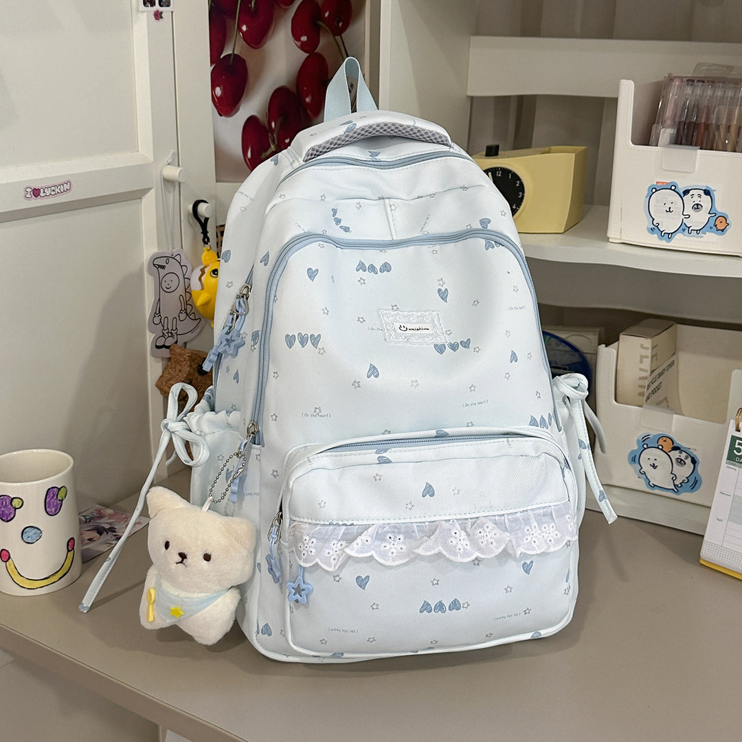Cute Illustrated Multi-Compartment Backpack Kalsten