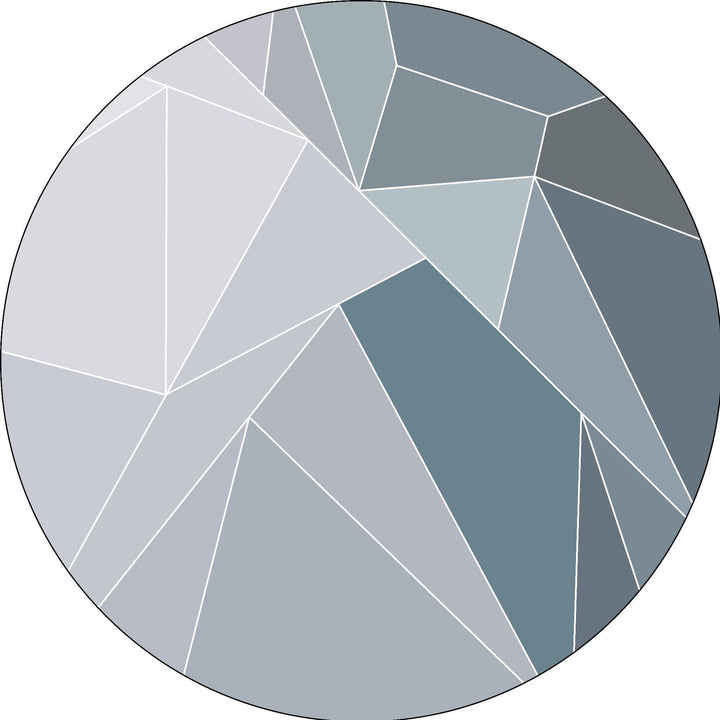 Geometric Patterned Round Area Rug Kalsten