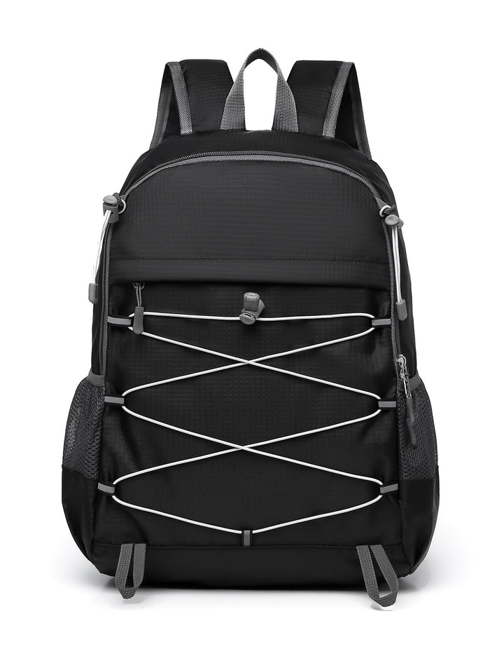 Unisex nan lightweight outdoor backpack with elastic tension strap and mesh side pockets Kalsten