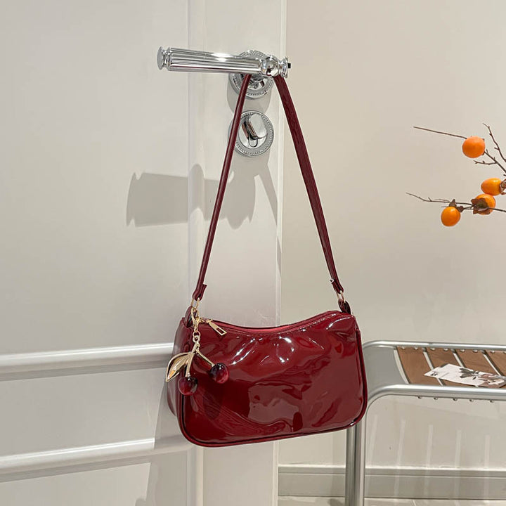 WoGlossy Textured Handheld Crossbody Bag Kalsten