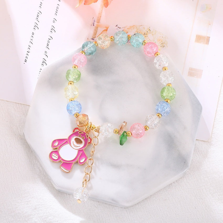 Playful bracelet with colorful glass beads Kalsten