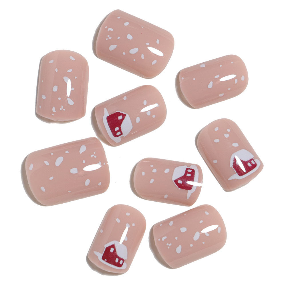 Festive Holiday-Themed Press-On Nail Art Kalsten