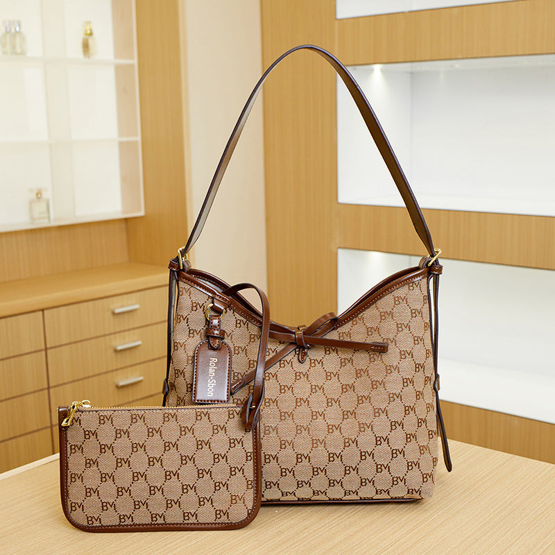Designer Patterned Handbag Set