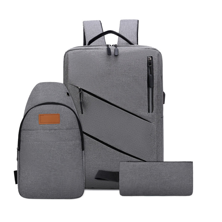 Multi-Compartment Sleek Backpack Set Kalsten