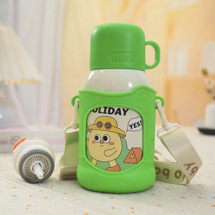 Women's funny insulated bottle with integrated carrying strap Kalsten