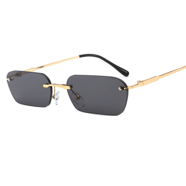 Women's fashionable rectangular sunglasses with luxurious metal frame Kalsten