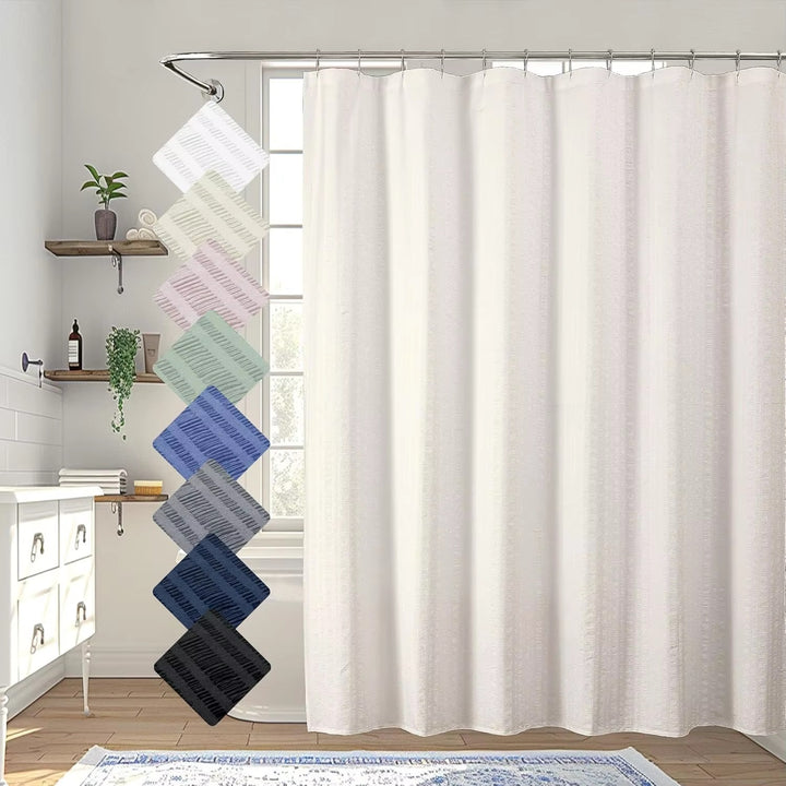 Premium Textured Shower Curtain Kalsten