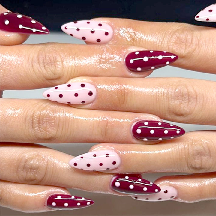 Polka Dot Nail Art Design Kalsten