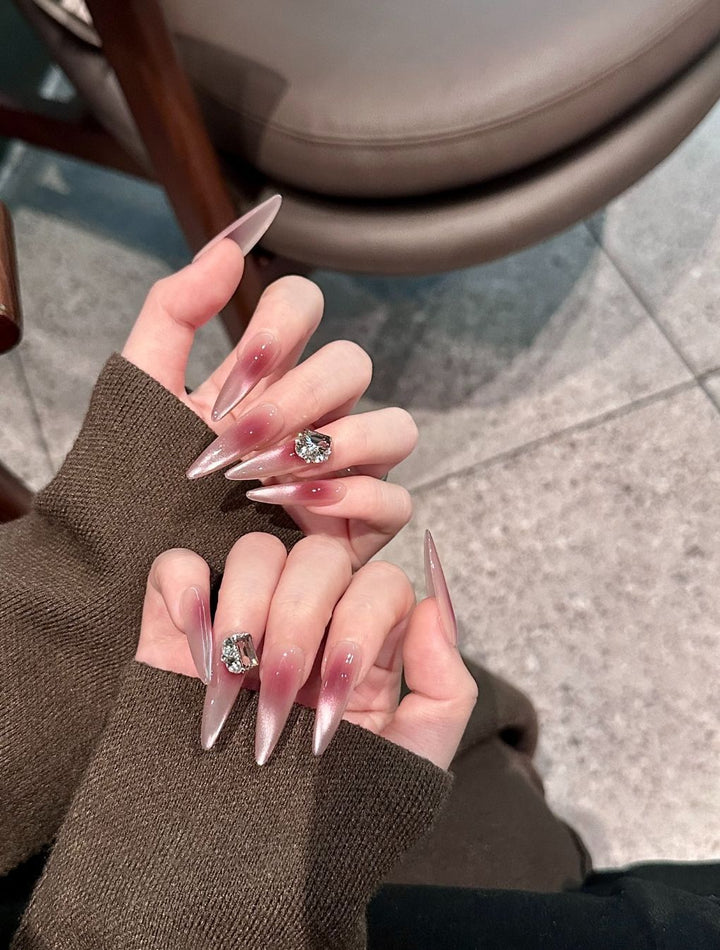 Stylish Stiletto Acrylic Nail Enhancements