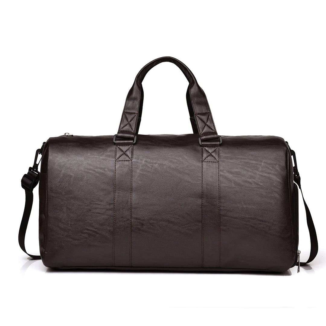 Travel bag made of high-quality leather with robust carrying handles Kalsten