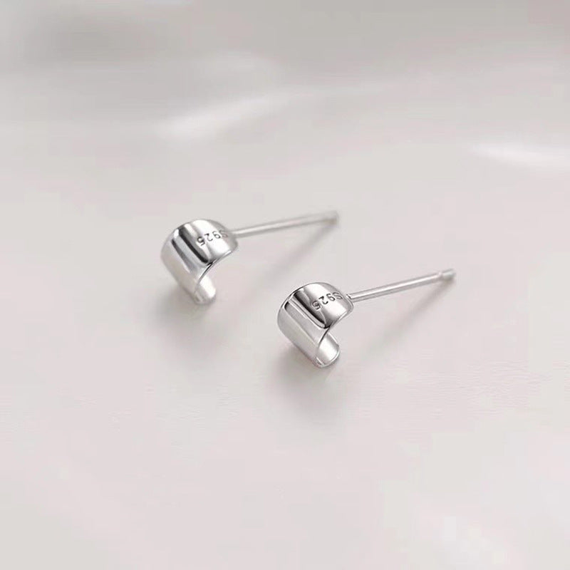 Delicate Silver Stud Earrings Kalsten
