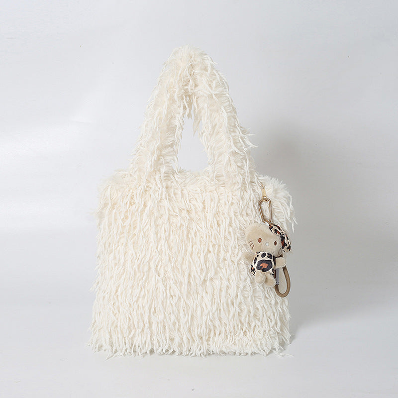 Plush Textured Shopping Tote