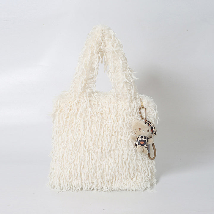 Plush Textured Shopping Tote