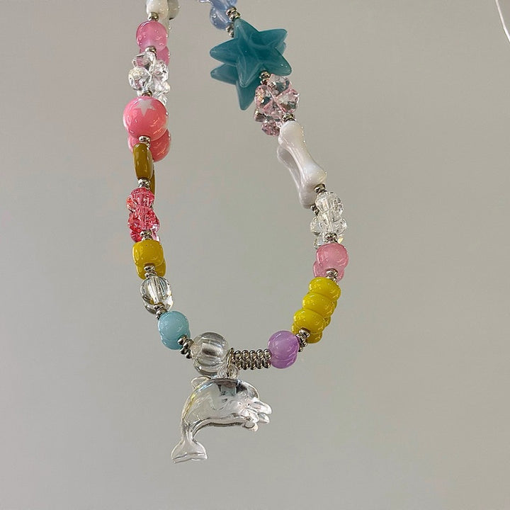 Whimsical Bead Charm Necklace Kalsten