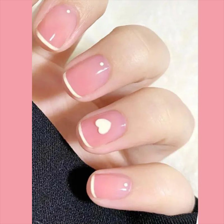 Heart-Accent Press-On Nails Kalsten