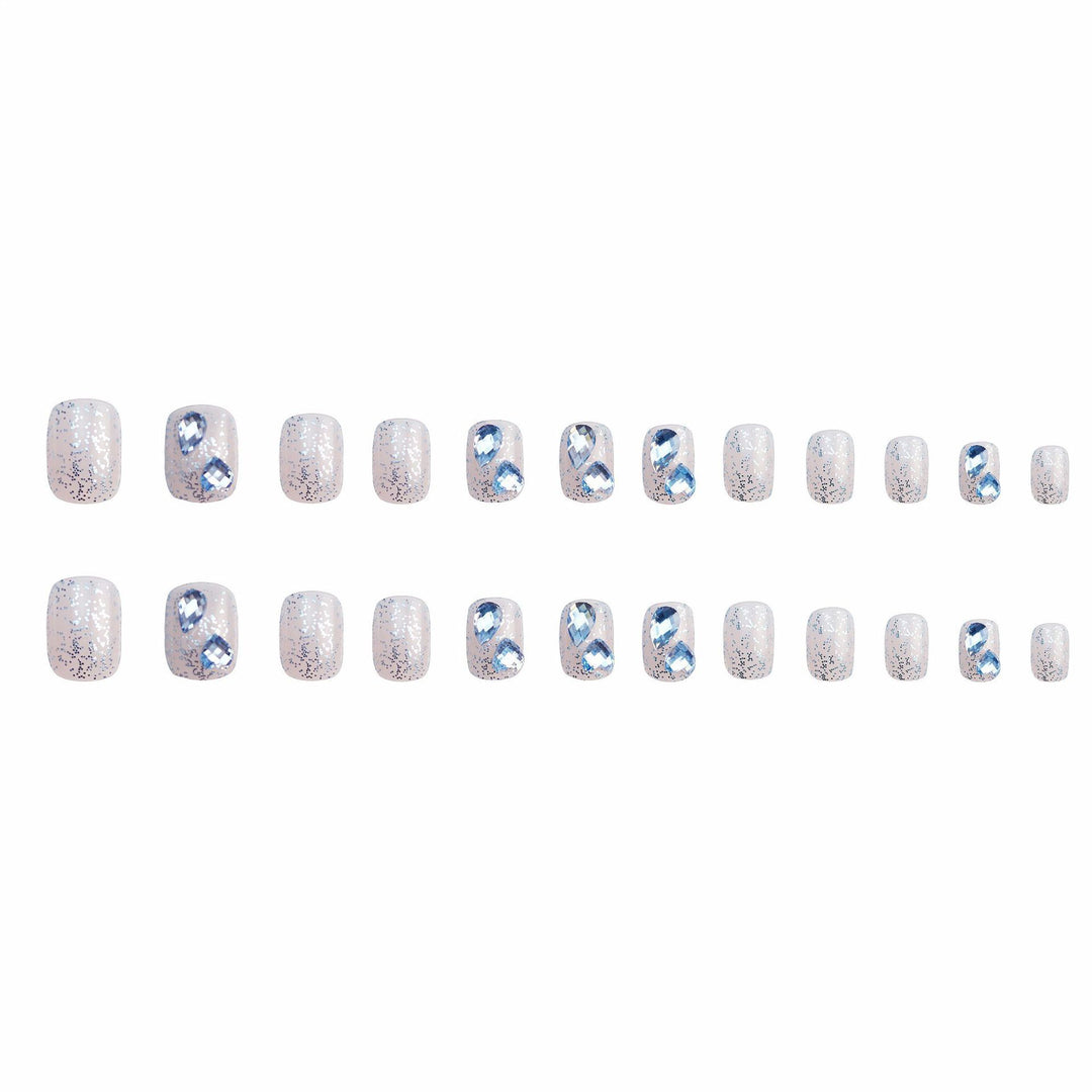 Elegant Metallic Press-On Nail Set