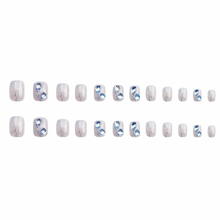 Elegant Metallic Press-On Nail Set