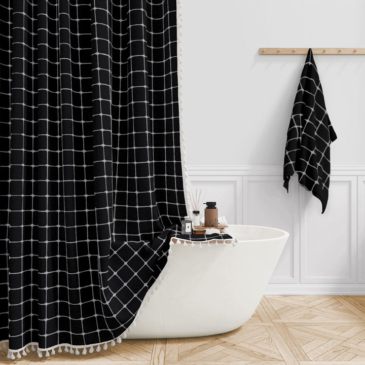 Premium Cotton Bathroom Shower Curtain Kalsten