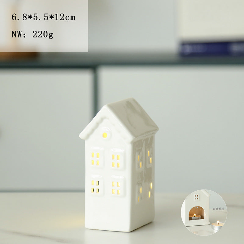 Ceramic House Tea Light Holder Kalsten
