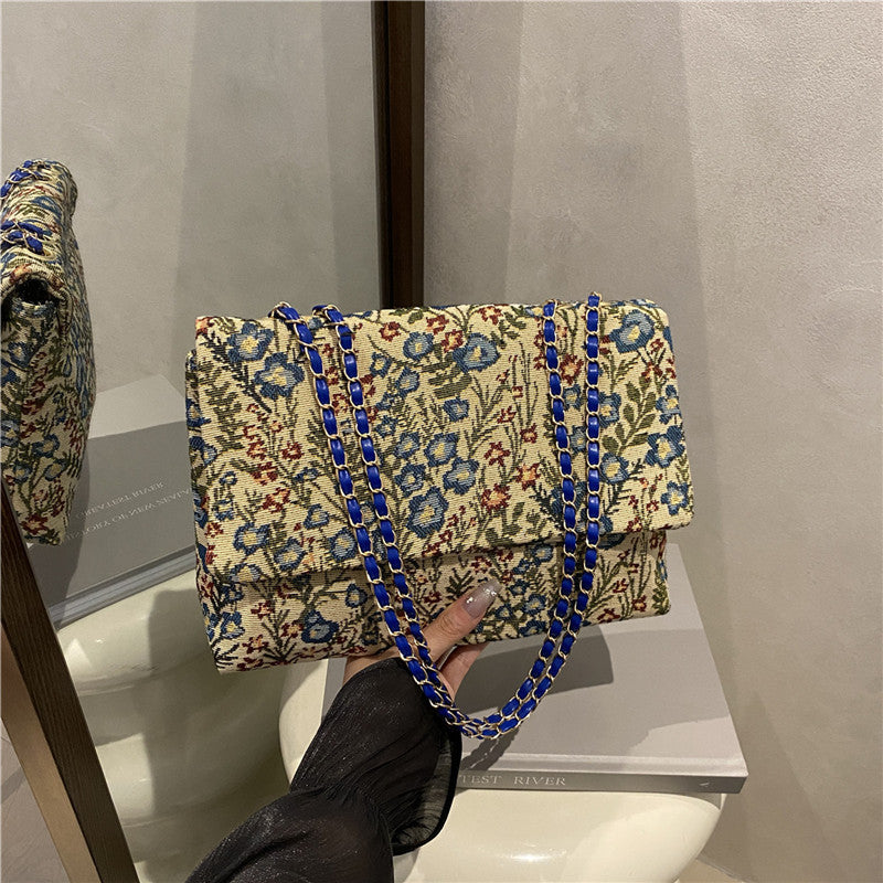 Elegant Floral Embellished Handbag Kalsten