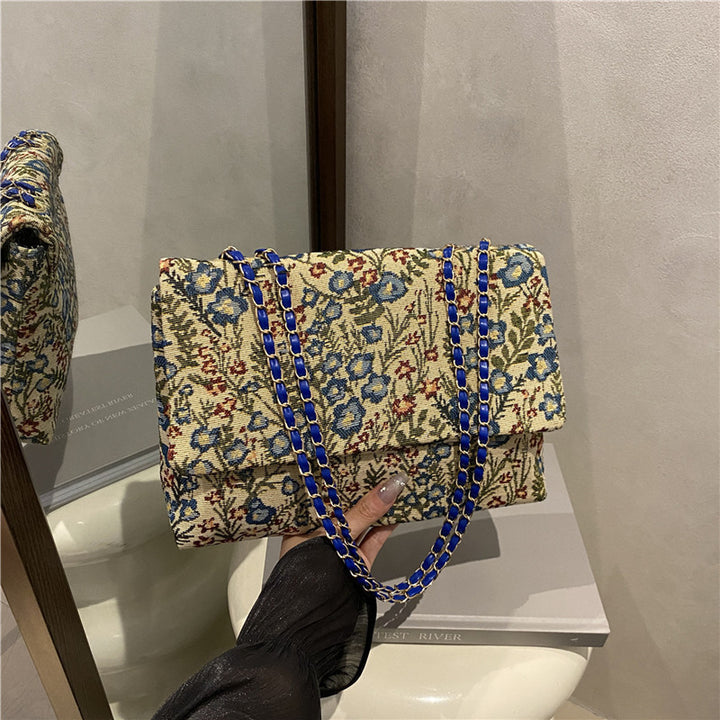 Elegant Floral Embellished Handbag Kalsten