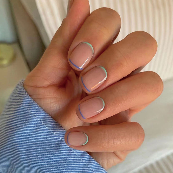 Artistic Nail Art with Creative French Tips Kalsten