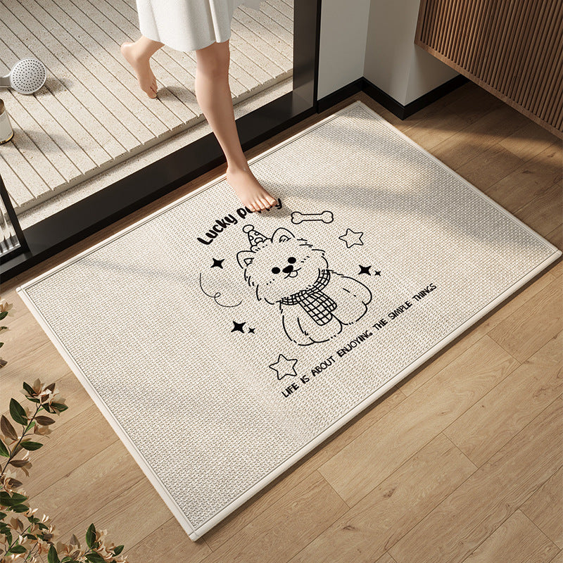 Elegant Modern Bathroom Mat Kalsten