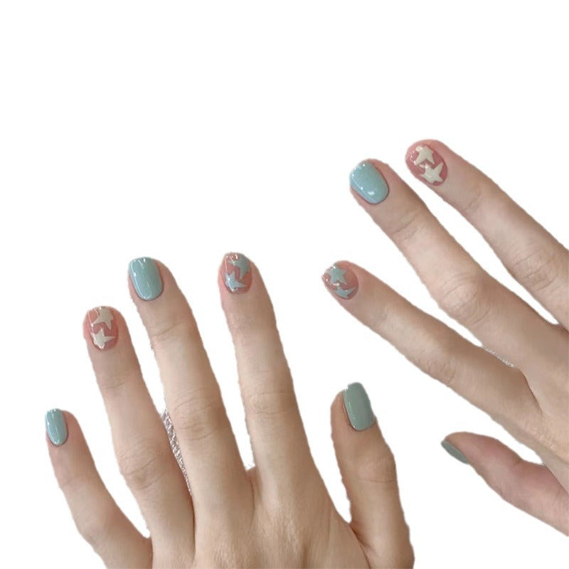 Artistic Star Pattern Nail Art