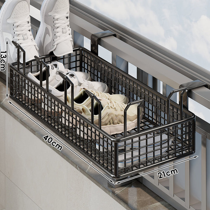 Over-Window Adjustable Mesh Shoe & Insole Drying Basket