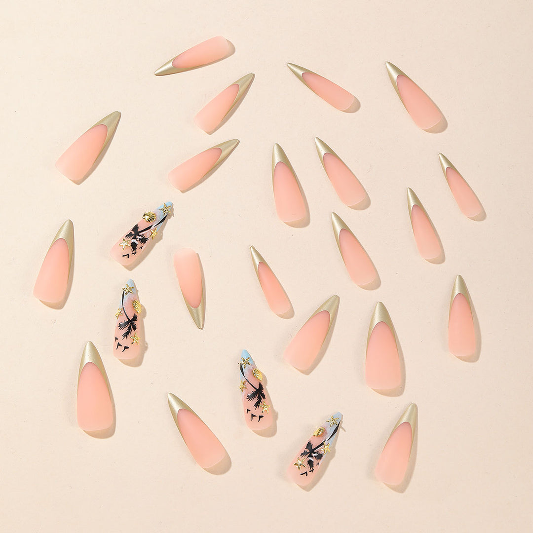 Artistic Stiletto Nail Art Kalsten