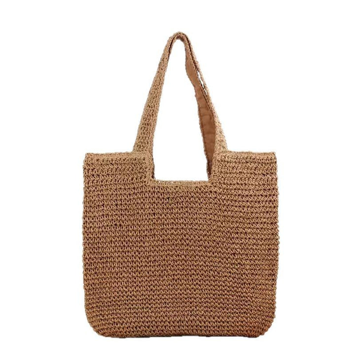 Hand-knotted straw tote bag Kalsten