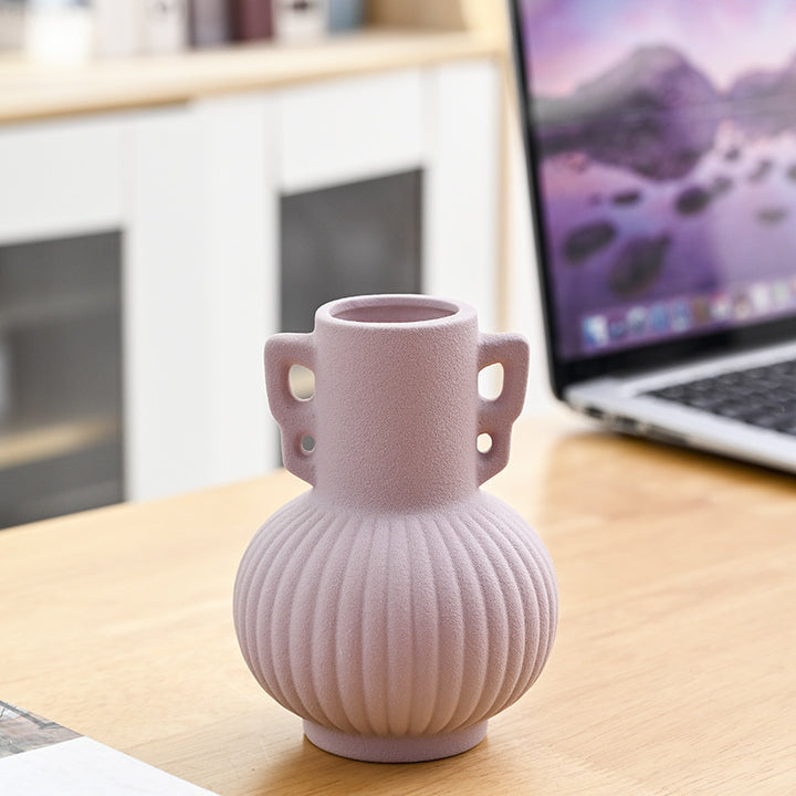 Textured Decorative Ceramic Flower Vase Kalsten