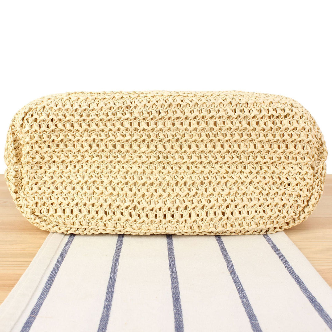 Handbag Made from Handwoven Natural Material with Elegant Tassel Details Kalsten