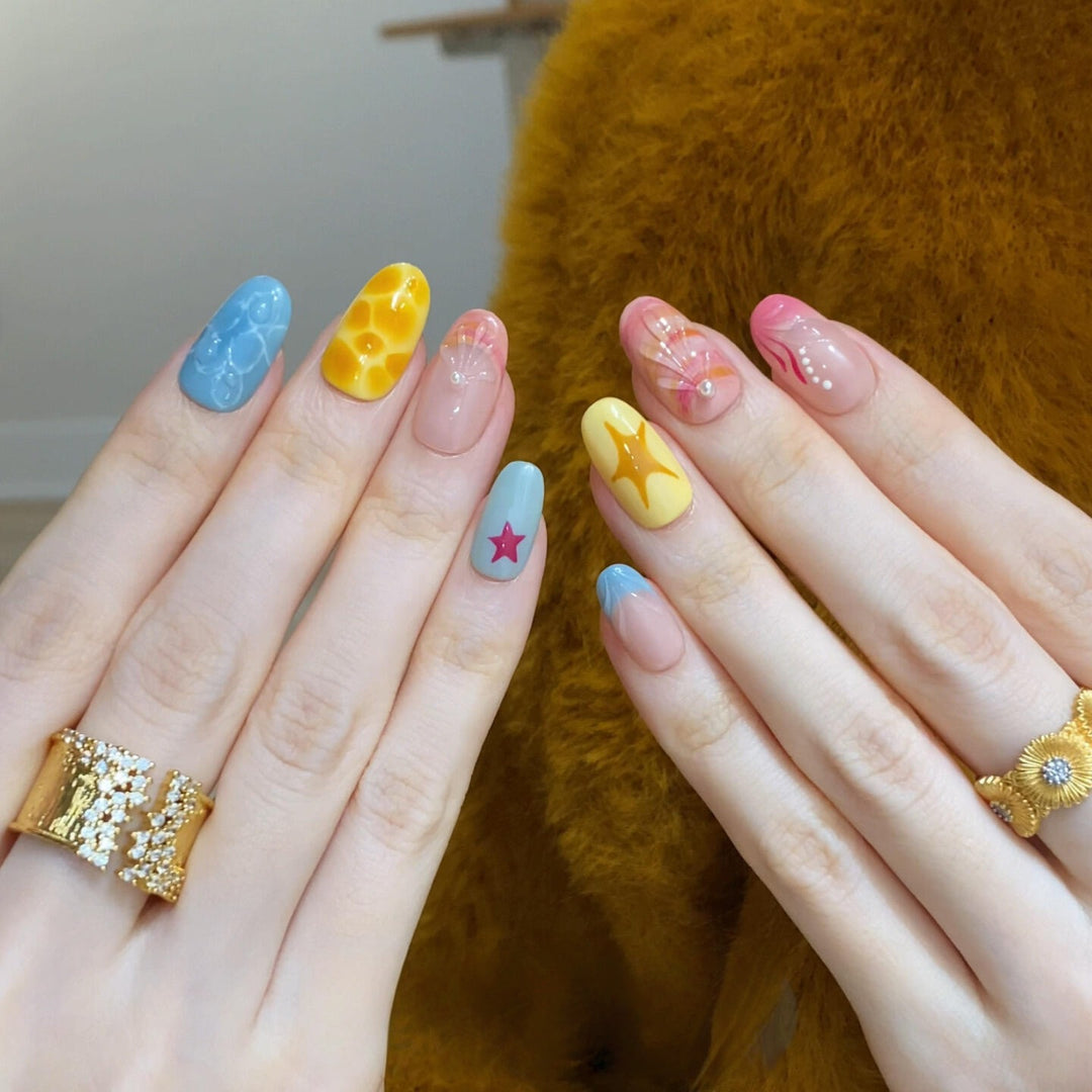 Creative Art Nails with Colorful Designs Kalsten